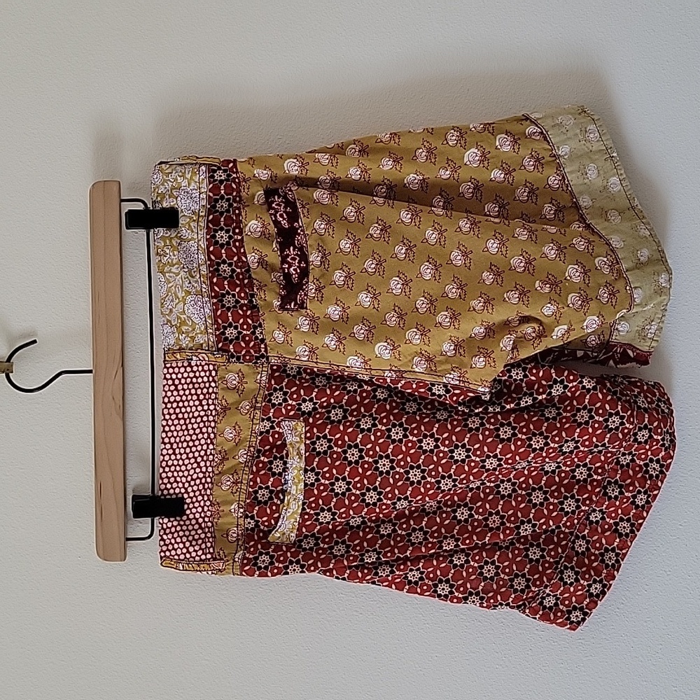 Boom Shankar Boho Mixed Print Shorts Size 8 View 4